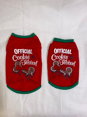 Holiday Dog Shirt Official Cookie Tester