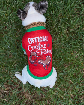 Holiday Dog Shirt Official Cookie Tester